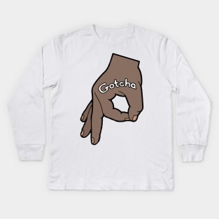 The Circle Hand Game Gotcha Kids Long Sleeve T-Shirt